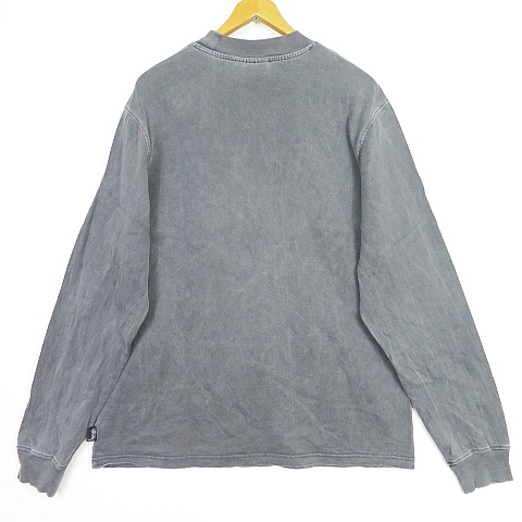 Stüssy グレー 長袖カットソー 新品タグ付き ステューシー 長袖Tシャツ 長袖カットソー グレー 未使用品