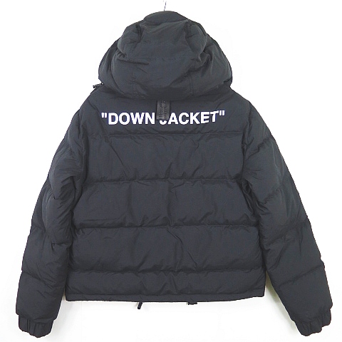 オフホワイト OFF WHITE QUOTE PUFFER DOWN JACKET フード ダウン 