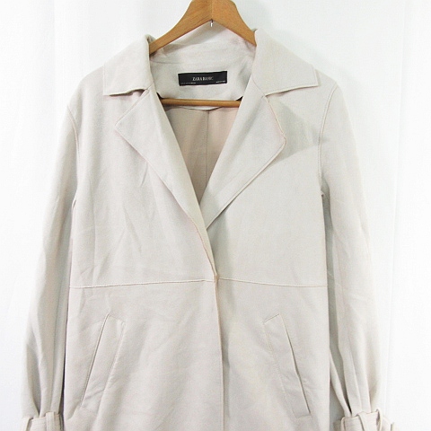 ザラ ベーシック ZARA BASIC スウェード風 コート ロング丈 ザラ ベーシック ZARA BASIC スウェード風 コート ロング丈