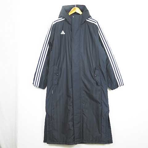 アディダス adidas ベンチコート 裏ボア 中綿 L シャドー