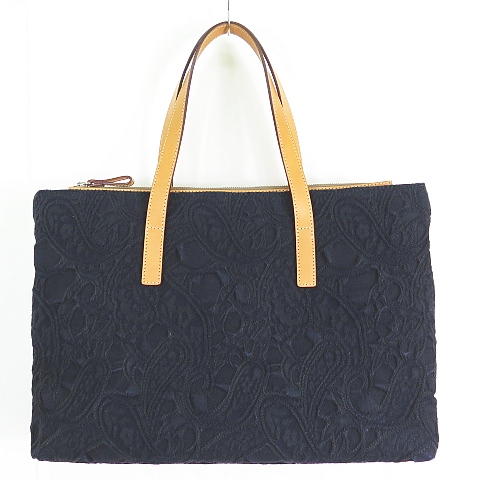 コロク KOROKU ジャガードデニム トートバッグ 岡山デニム/ヌメ