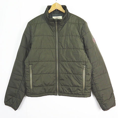 エーグル AIGLE 中綿 ジャケット ジップアップ S カーキ 2sa6888 