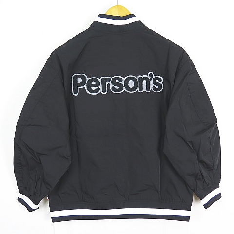 未使用品 パーソンズ PERSON'S スタジャン ジャンパー 刺繍 ワッペン M