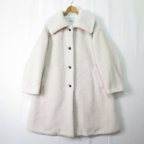 【中古】組曲 クミキョク KUMIKYOKU テディボア コート 2 アイボリー 美品 24AW 2sa7077 レディース 組曲 クミキョク KUMIKYOKU テディボア コート 2 アイボリー 美品 24AW