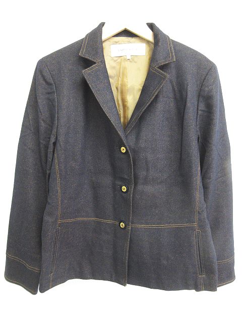 LAPINE ROUGE ジャケット ステンカラー ウール混 アンゴラ混 しもふけ 