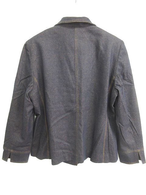 LAPINE ROUGE ジャケット ステンカラー ウール混 アンゴラ混 しもふけ 