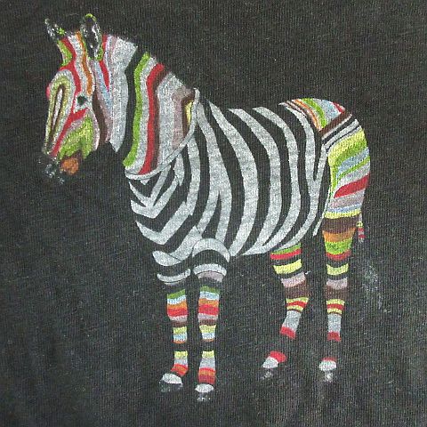 ポールスミスジーンズ Paul Smith Jeans Tシャツ カットソー 半袖 クルーネック イラスト L ブラック Ekm メンズ 1 ベクトルパーク