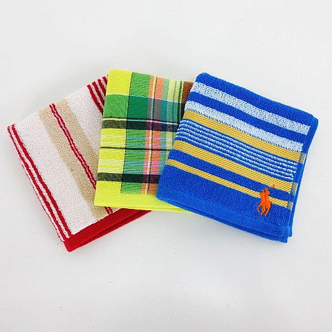 未使用品 ラルフローレン Ralph Lauren ハンカチ ハンドタオル まとめ 3点セット 小物 ブルー イエロー ベージュ Km メンズ 1 ベクトルパーク