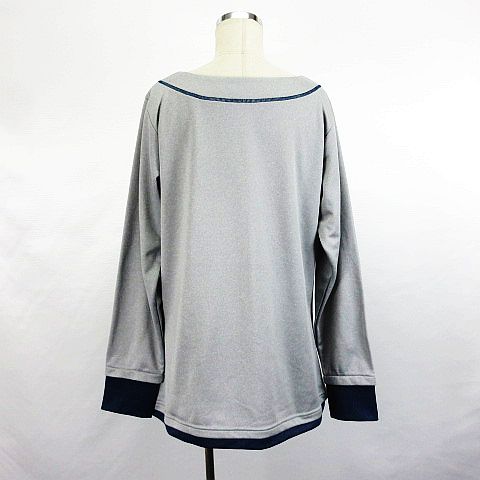 フィラ Fila チュニック ワンピース 長袖 ラウンドネック フェイクレイヤード 指穴 ロゴ 3l グレー ネイビー スポーツウエア Ekm レディース 1 ベクトルパーク