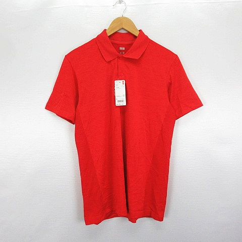 未使用品 ユニクロ Uniqlo ポロシャツ 半袖 ドライex L オレンジ Ekm メンズ 1 ベクトルパーク