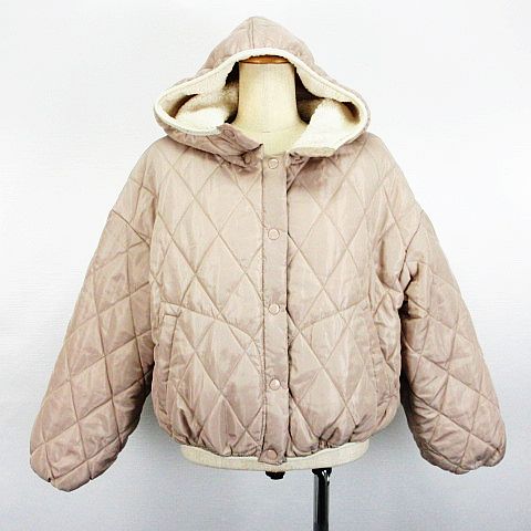 ワンアフター アナザー ナイスクラップ One After Another Nice Claup キルティング ジャケット アウター 長袖 フード リバーシブル ボア F ピンク系 Ekm レディース 1 ベクトルパーク