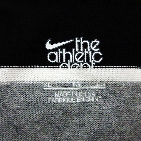 ナイキ ラガーシャツ チームナイキ ナイキ NIKE ラガーシャツ 長袖 ボーダー ロゴ XL ブラック