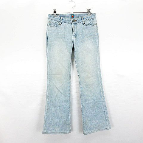 クイーンズロウ ボブソン Queen S Low デニム ジーンズ ボトムス ブーツカット ストレッチ 28 4 ライトブルー Ekm レディース 1 ベクトルパーク