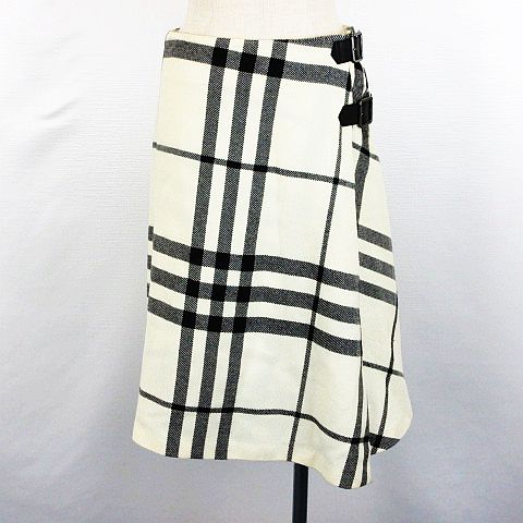 バーバリー ロンドン BURBERRY LONDON デニムラップスカート 巻き  