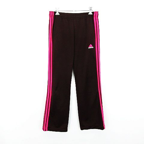 アディダス Adidas ジャージ パンツ ボトムス ロング丈 ライン ロゴ L ブラウン ピンク スポーツウェア Ekm レディース 1 ベクトルパーク