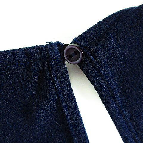 アメリカンアパレル American Apparel ワンピース チュニック ノースリーブ ラウンドネック ミニ丈 ストレッチ Xs ネイビー Ekm レディース 1 ベクトルパーク