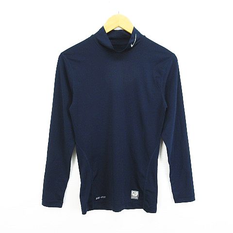 ナイキ Nike Pro Combat インナーシャツ 長袖 ハイネック Dri Fit ロゴ ストレッチ M ネイビー スポーツウェア Ekm メンズ 1 ベクトルパーク