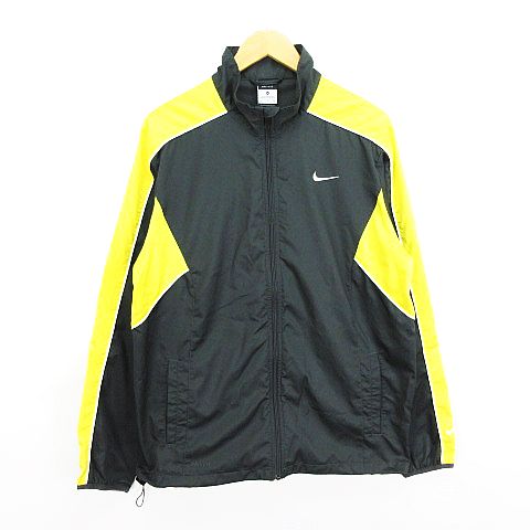 ナイキ Nike ジャケット アウター 長袖 ジップアップ ロゴ Dri Fit 薄手 Xl グレー イエロー スポーツウェア Ekm メンズ 1 ベクトルパーク