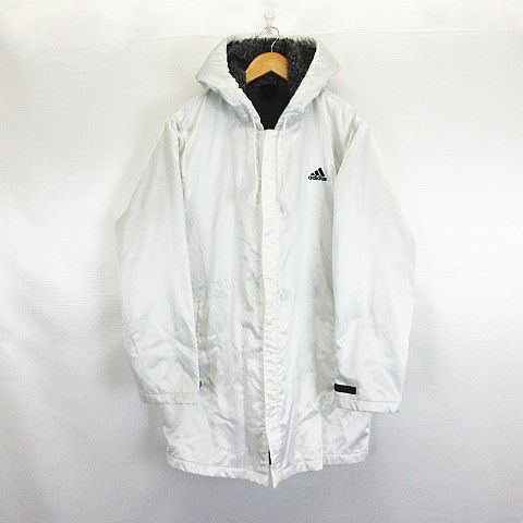 アディダス adidas ベンチコート アウター 長袖 フード ジップアップ 