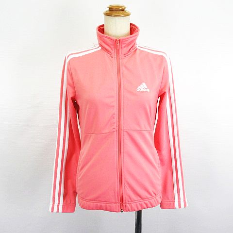 大人気adidas ピンク ジップアップジャージ