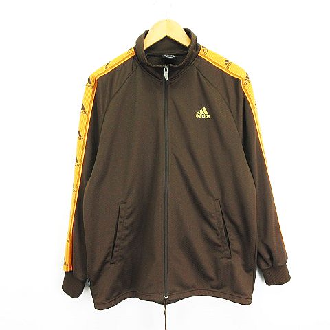 アディダス adidas ジャージ ジャケット 長袖 ジップアップ ロゴ M 