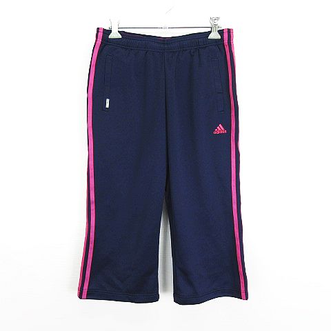 adidas アディダス ジャージパンツ ネイビー ピンク 新しく 花柄 M