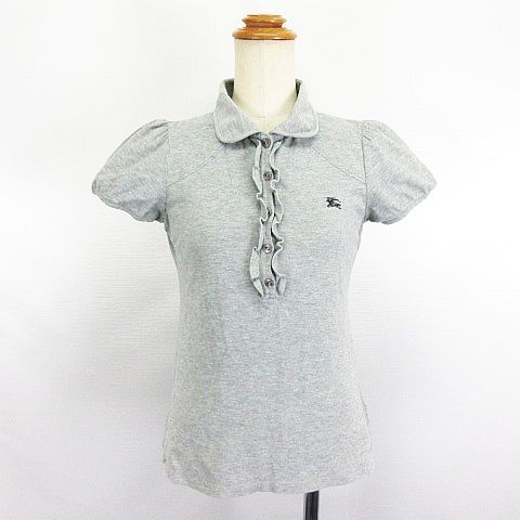 バーバリーブルーレーベル 半袖ポロシャツ 38 レディース 美品