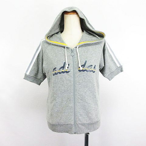 未使用品 アディダス adidas パーカー ジャケット 半袖 ジップアップ  