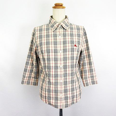 バーバリー ロンドン BURBERRY LONDON シャツ ブラウス 七分袖 ノバ 