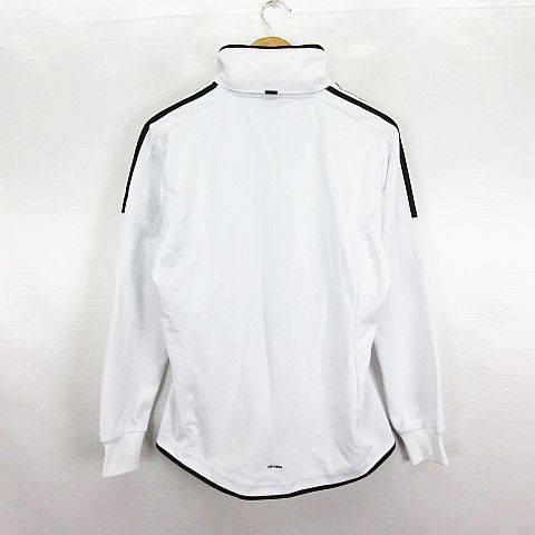 é ジップアップジャケット ホワイト アディダス adidas AZ4774 ジャージ ジャケット 長袖 ジップアップ