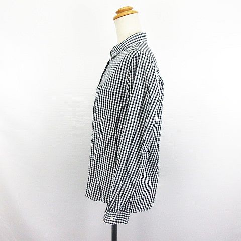 ローリーズファーム LOWRYS FARM シャツ ブラウス 長袖 ギンガム  