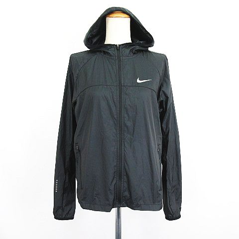 ナイキ RUNNING ウィンドブレーカー 長袖 フード チェック S 赤×紫 ナイキ NIKE RUNNING ジャンパー ブルゾン ウィンドブレーカー 長袖