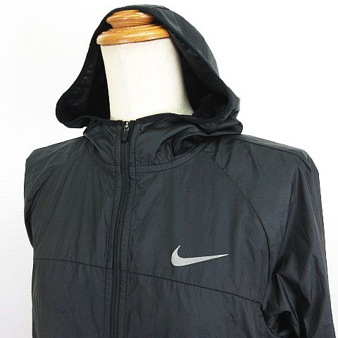 ナイキ RUNNING ウィンドブレーカー 長袖 フード チェック S 赤×紫 ナイキ NIKE RUNNING ジャンパー ブルゾン ウィンドブレーカー 長袖