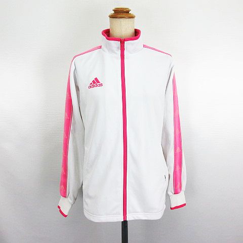 アディダス adidas ジャージ ジャケット 長袖 ジップアップ ロゴ M 