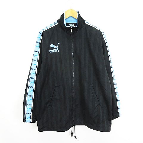 プーマ ジャージ ジャケット 長袖 ジップアップ ロゴ 薄手 M ライトブルー PUMA - プーマ ジャージ ジャケット 長袖 ジップアップ ロゴ M
