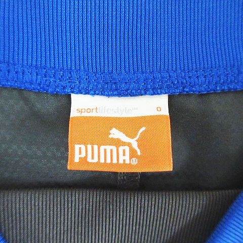 プーマ PUMA ピステ ウィンドブレーカー 長袖 地模様 ロゴ O ブルー