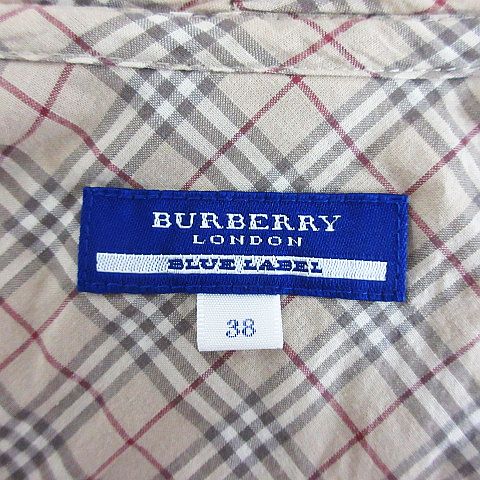 Burberry London Blue label 長袖ジップアップパーカー