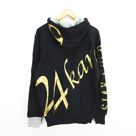 イマカツ　スウェット　パーカー　XLサイズ　ブラック×ゴールド トゥエンティフォーカラッツ 24カラッツ 24karats パーカー ジャケット