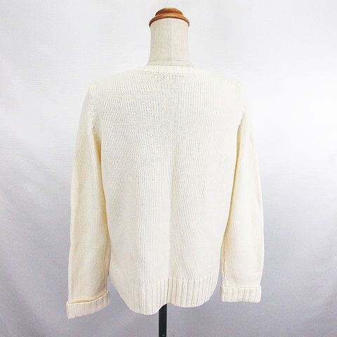 キース KEITH ニット カーディガン 長袖 丸首 ダブル ウール混 40 