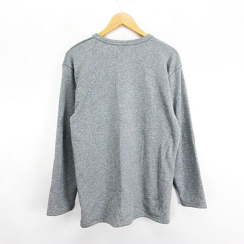 未使用品 三和株式会社 セットアップ 上下 インナーウェア シャツ 長袖 タイツ ロング丈 裏ボア ストレッチ LL グレー ※EKM メンズ