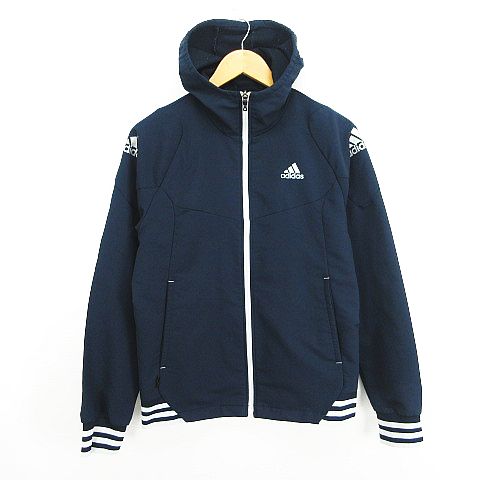 アディダス adidas ジャージ ジャケット 長袖 フード ジップアップ 