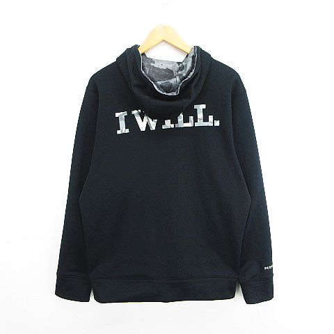 アンダーアーマー ロゴプリント 長袖 トレーニングウェア MD 青 UNDER ARMOUR アンダーシャツ メンズ UNDER ARMOUR - アンダーアーマー ロゴプリント 長袖 トレーニング