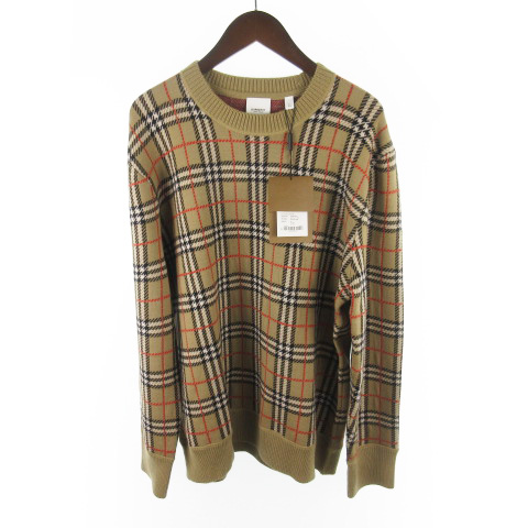 未使用品 バーバリー BURBERRY ニット セーター 長袖 クルーネック 