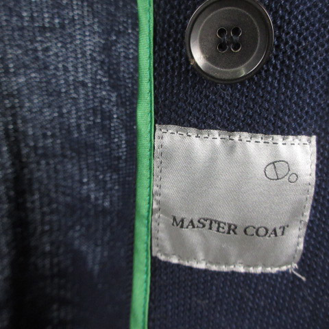 MASTER COAT マスターコート テーラードジャケット ダブル 刺繍 紺 