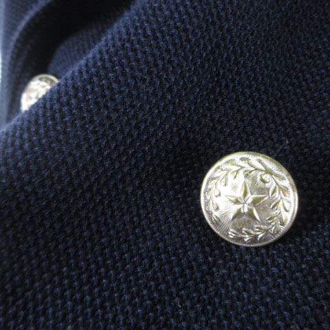 MASTER COAT マスターコート テーラードジャケット ダブル 刺繍 紺 