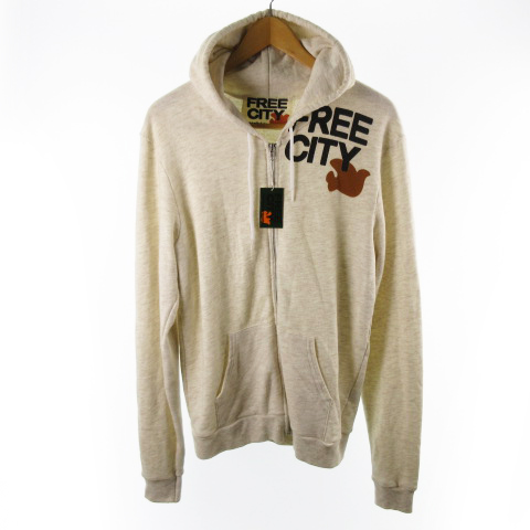 未使用品 フリーシティ FREE CITY スウェット パーカー ジップアップ  