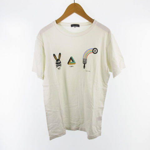 ポールスミス Paul Smith 半袖 Tシャツ ロゴ プリント 白 ホワイト M トップス メンズ 121 ベクトルパーク