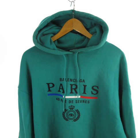 バレンシアガ BALENCIAGA 19AW Paris Flag Hoodie パリフラッグ 