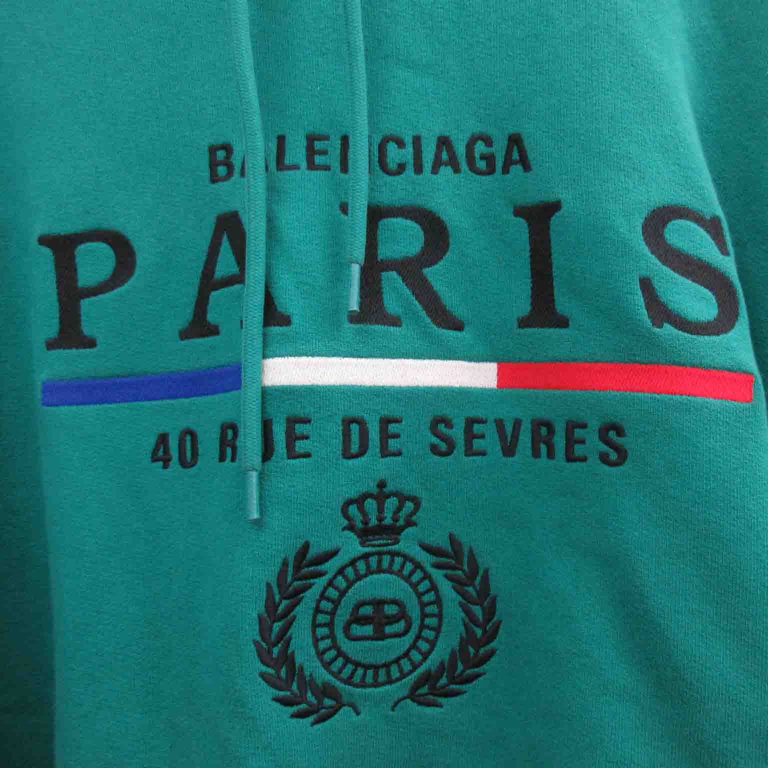 19AW BALENCIAGA paris flag hoodie パリパーカー