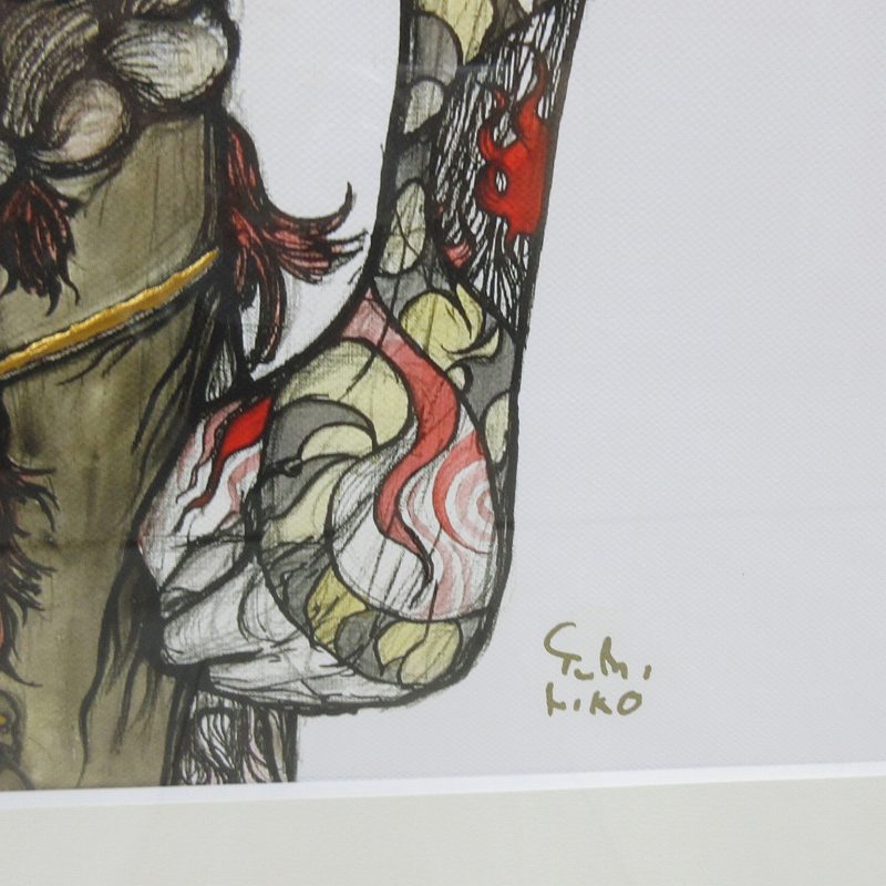 other - 天野弓彦 織田信長 ジクレ 原画 22/50 64ｃｍ×88ｃｍ 作品保証書付き 天野弓彦 織田信長 ジクレ 原画 22/50 64cm×88cm 作品保証書